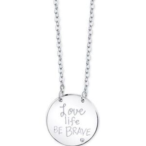 Unwritten | "Love Life Be Brave” Sterling Necklace